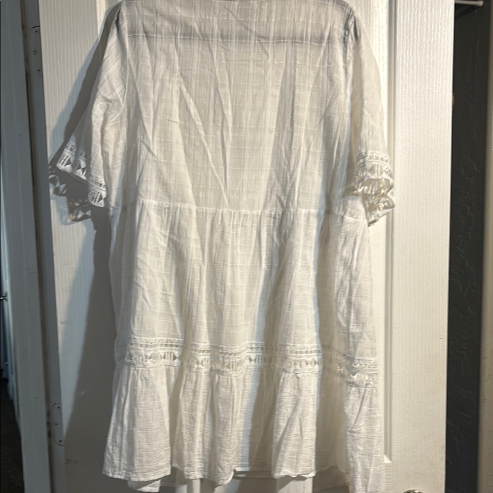 Knox Rose White Boho Tunic Dress - Picture 7 of 10